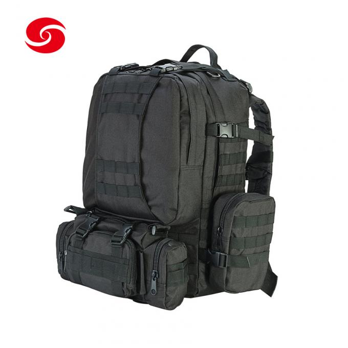 Black Multifunctional Military Army Tactical Molle Detachable Backpack