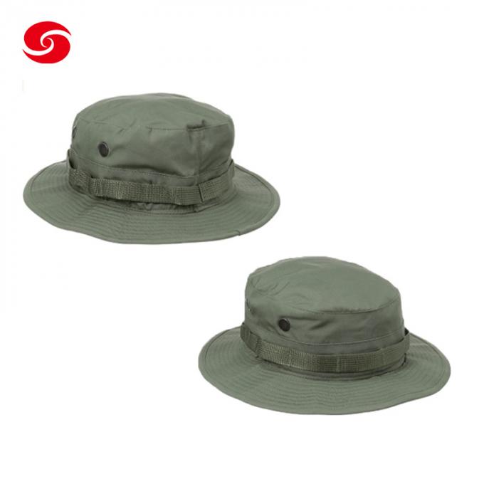 Cheap Military Bucket Olive Green Hats Fishing Boonie Hats Military Tactical Hat